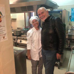 La cuoca Daniela Mastrocinque e il gastronomo Antonio Ciappi