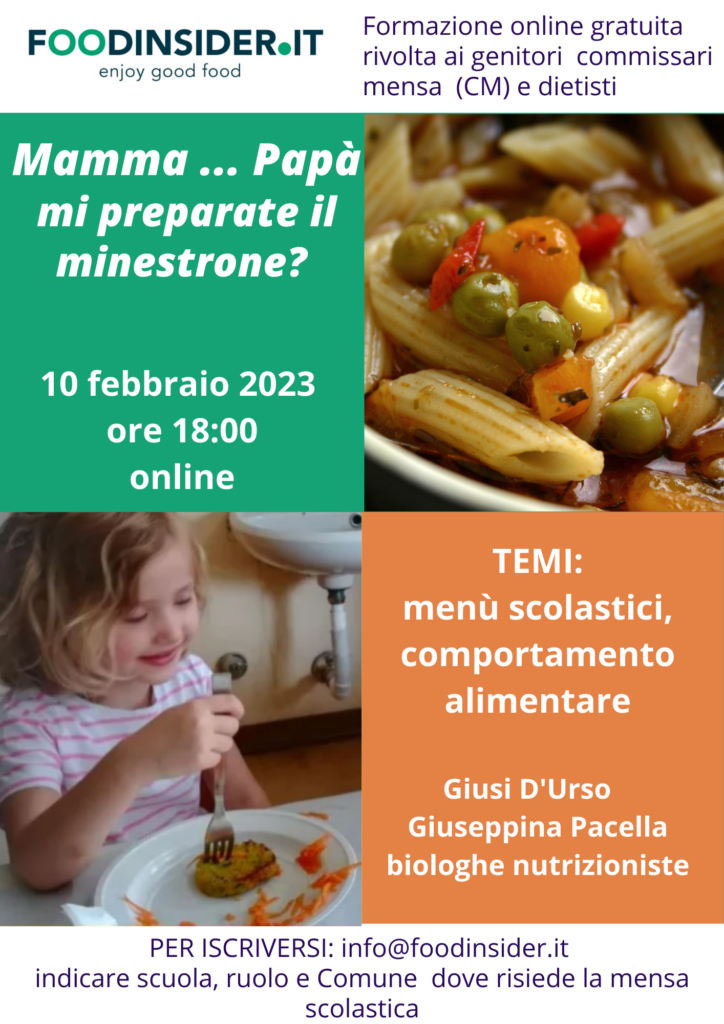 "Mamma ... Papà mi fate il minestrone?"