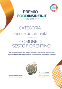 Premio Foodinsider mensa di comunità