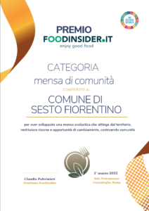 Premio Foodinsider mensa di comunità