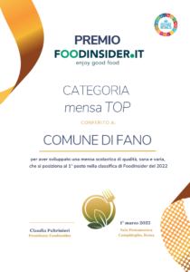 Premio Foodinsider mensa Top