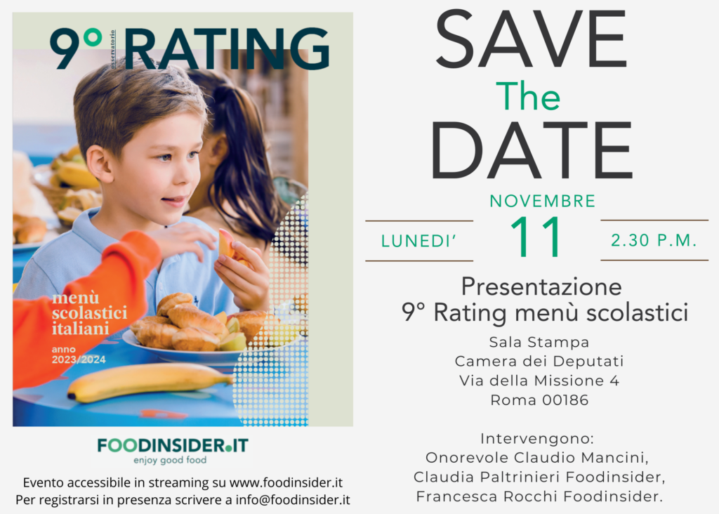 Save the date: 9° Rating menù